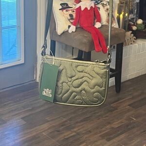 Wild Fable Sage Green Quilted Crossbody Bag
